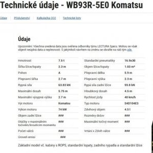 foto wenig stunden Komatsu WB93R Baggerlader