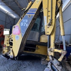 foto Komatsu WB97 S2 (kfz) hammer, neue Reifen, moglich zange, Baggerlader